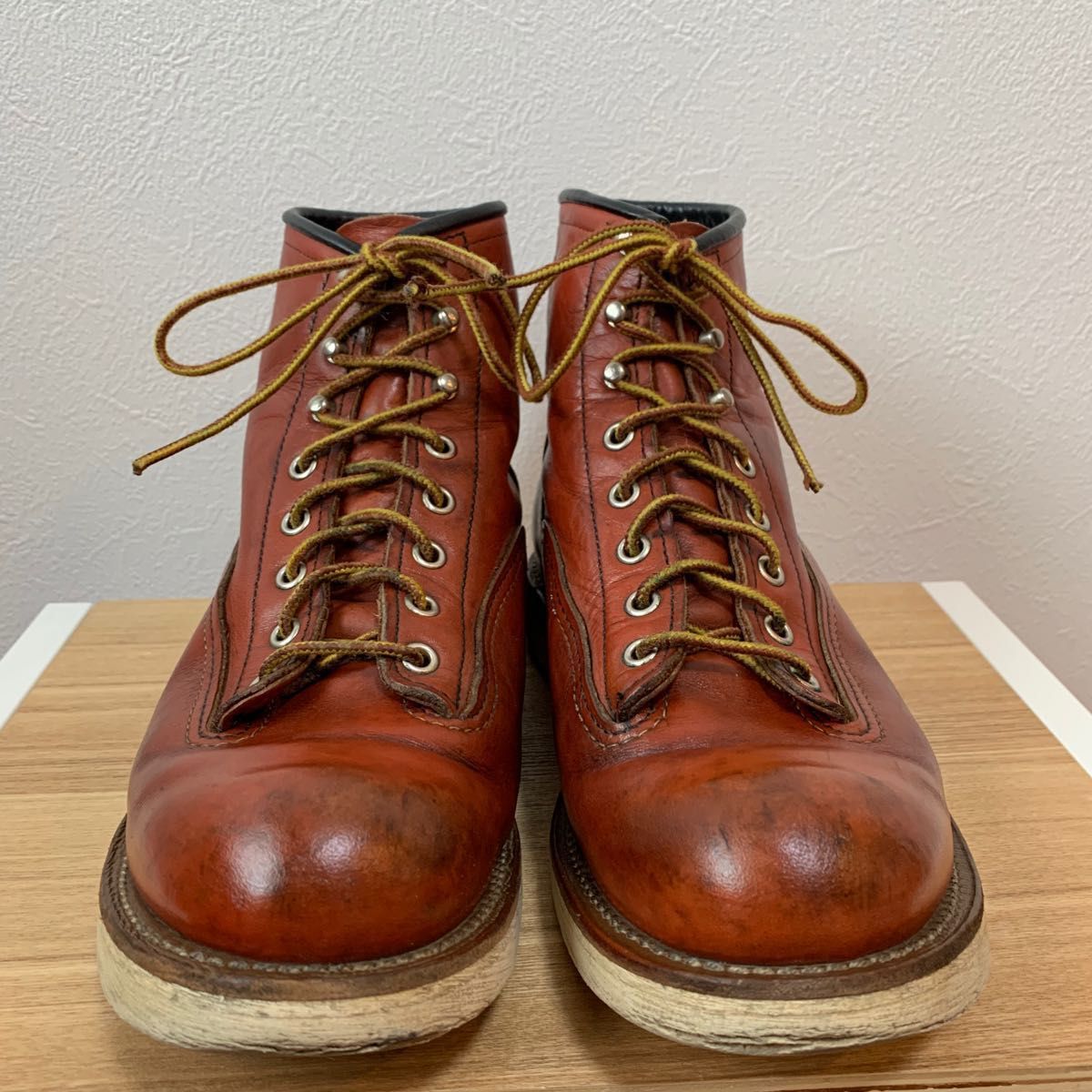 ◆レッドウィング REDWING ラインマン ブーツ 靴 赤茶 メンズ 2907 箱付　サイズ:US9D  UK8  27.0cm