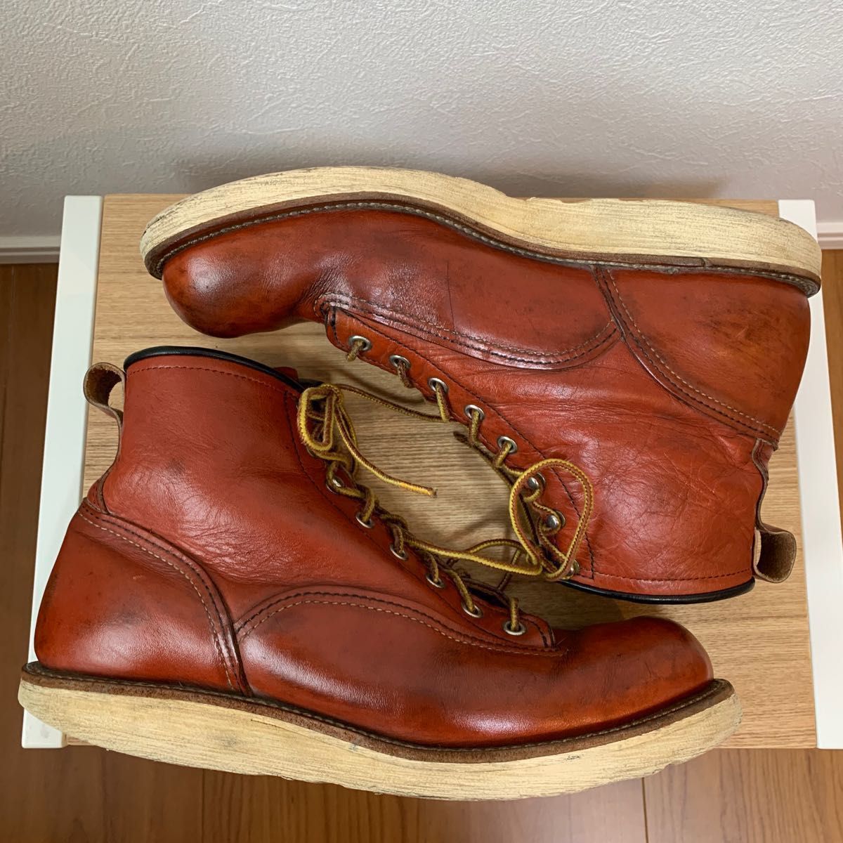 ◆レッドウィング REDWING ラインマン ブーツ 靴 赤茶 メンズ 2907 箱付　サイズ:US9D  UK8  27.0cm