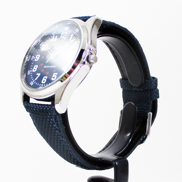 送料無料 シチズン ファルコン 腕時計 日本製ムーブメント ナイロン/革ベルト ネイビー/紺 QB38-315/2105 メンズ 紳士_画像7