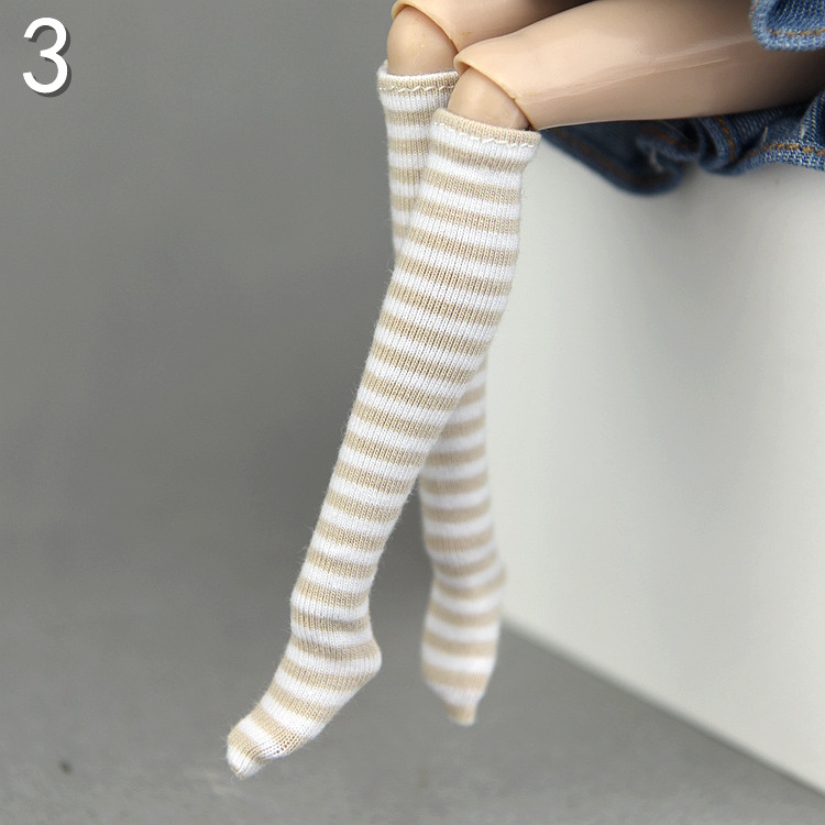 ブライスオビツアウトフィット人形ぬいぐるみ用ミニチュア靴下１ハイソックス４足セット_画像4
