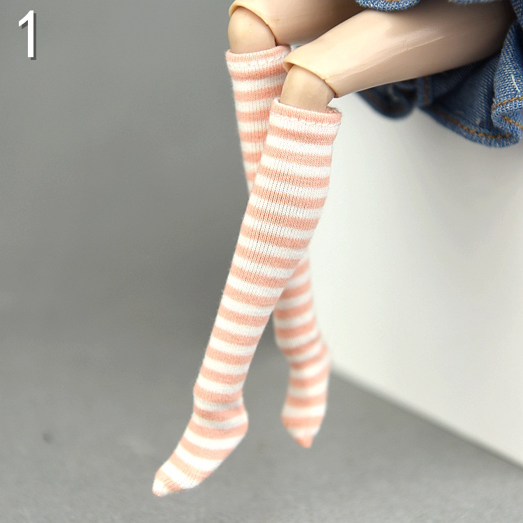 ブライスオビツアウトフィット人形ぬいぐるみ用ミニチュア靴下１ハイソックス４足セット_画像2