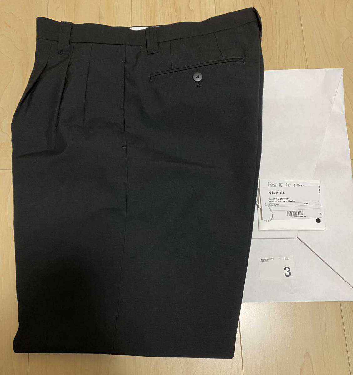 VISVIM MCCLOUD SLACKS(W/L) SIZE3 BLACK ICT 23SS | normanhubbard.com
