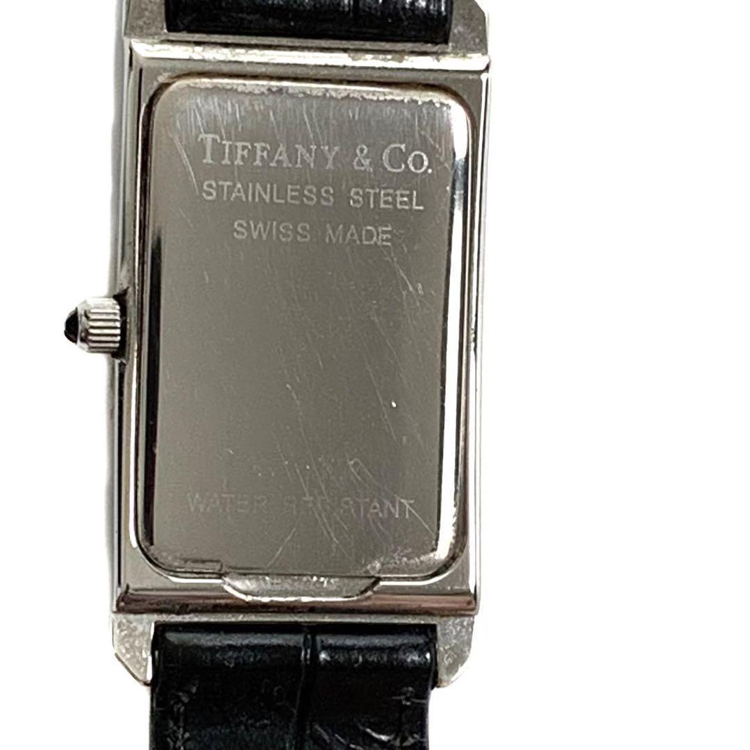 TIFFANY&Co. ティファニー クラシック 時計 クロコ型押し レザー-