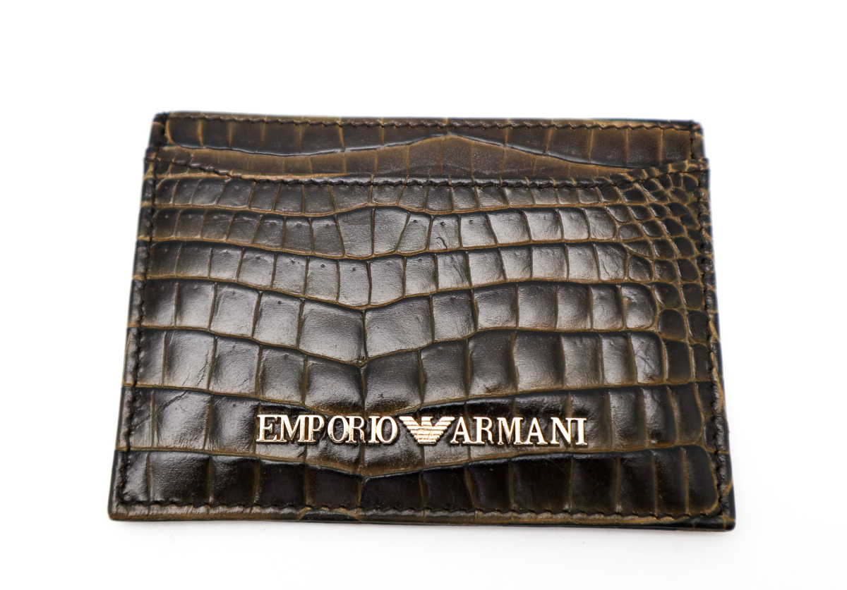 EMPORIO ARMANI エンポリオ アルマーニ 型押し カードケース 定期入れ