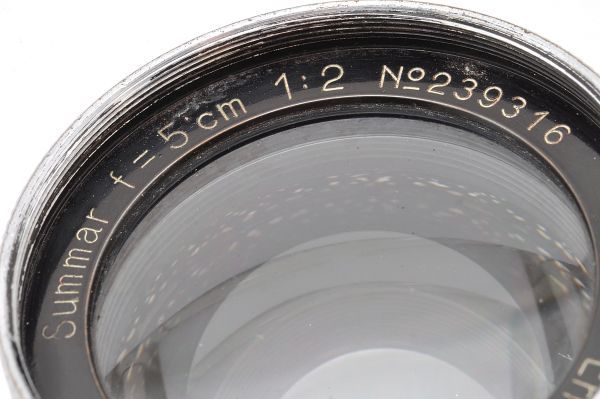 Leica Summar 5cm F2 ライカ ズマール キャップ Lマウント L39