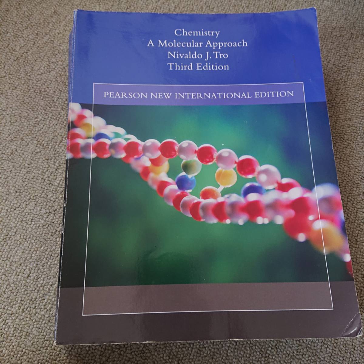 『1年保証』 Chemistry A Molecular Approach　Third Edition　PEARSON NEW INTERNATIONAL EDITION（英語版　中古） 化学