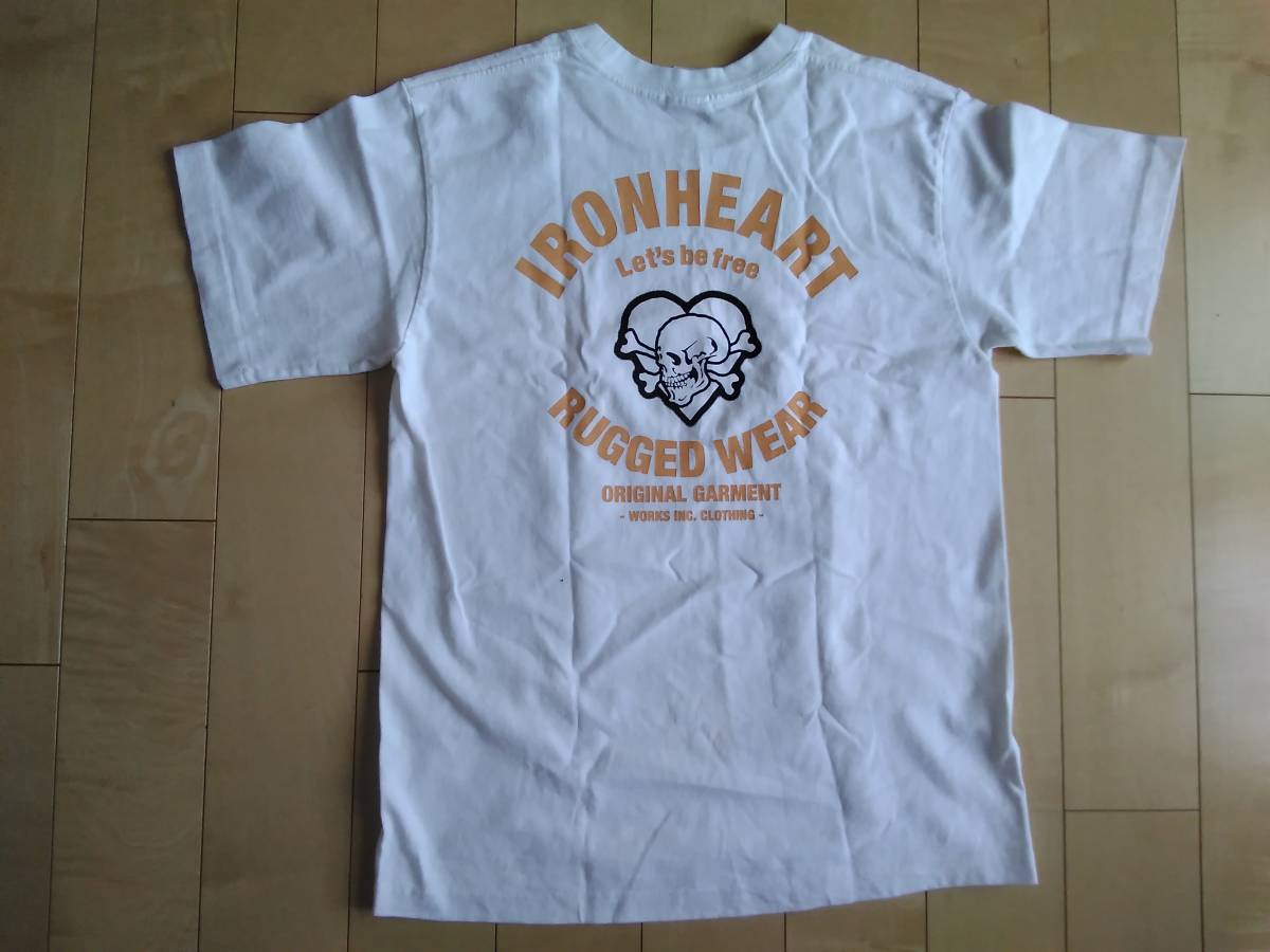 良品　IRON HEART アイアンハート　スカルTシャツ　XS_画像7