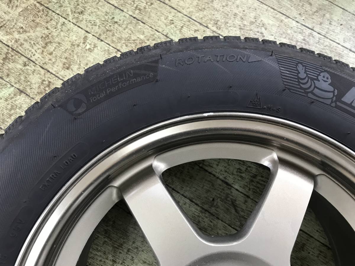 RAYS VOLKRACING TE37 鍛造 FORGED ミシュラン オールシーズン 195/65R15 PCD100-5穴 レガシィ インプ ウィッシュ_画像5