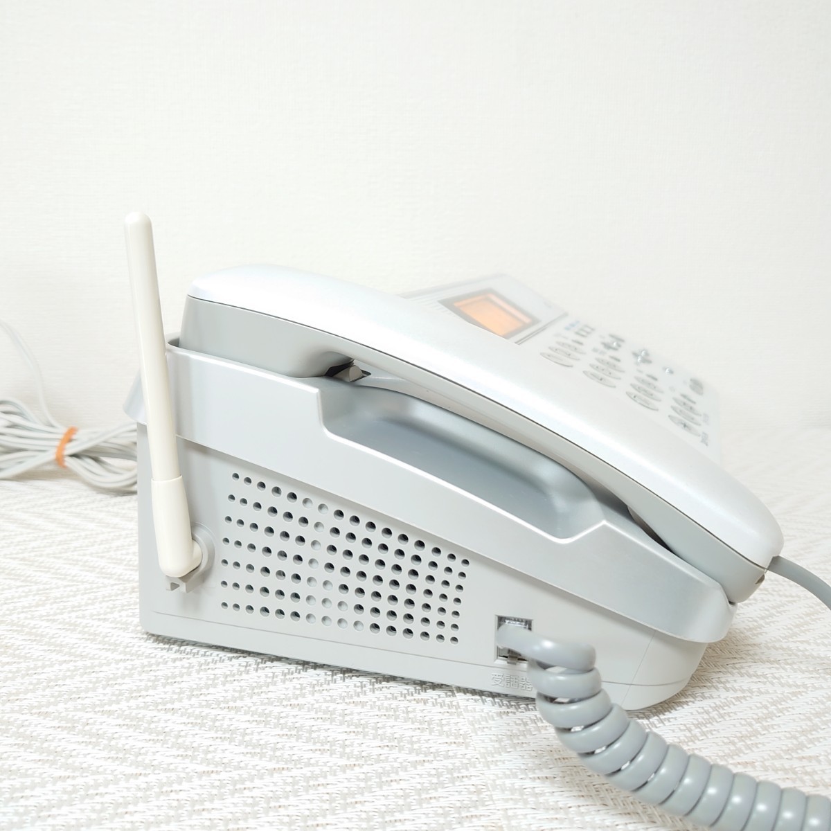 【動作確認済み】Panasonic パナソニック FAX KX-PW211(シルバー)子機1台・取扱説明書・電話線ケーブル付き 感熱紙タイプ