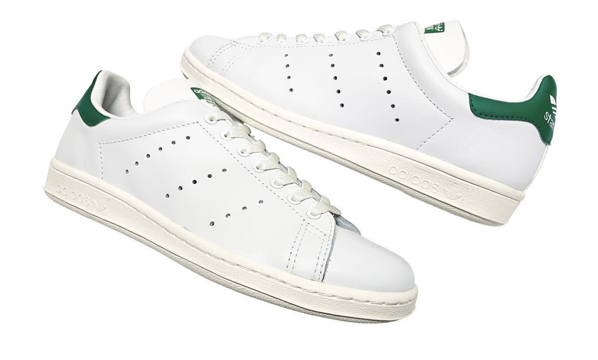 美品!! 希少!! 08年 初期復刻adidas STAN SMITH 80s 912305 スタンスミス レザー 白 × 緑 us 8 / 26 ㎝ レアモデル_画像5