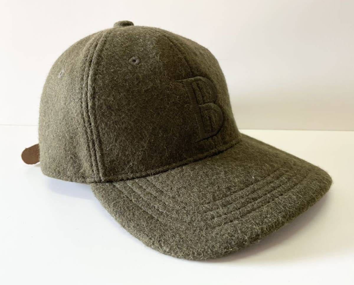 良好!! 名作!! 00s OLD NAVY WOOL CAP オールドネイビー ウール キャップ カーキ size FREE_画像5