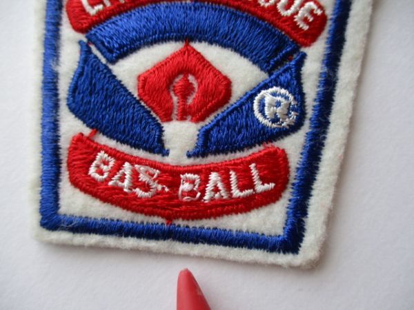 80s リトルリーグ ベースボールLITTLE LEAGUE BASEBALL『JUNIOR LEAGUE』ジュニアリーグ ワッペン/PATCH少年パッチMLB野球アップリケ V194_画像2