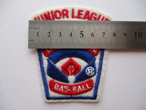 80s リトルリーグ ベースボールLITTLE LEAGUE BASEBALL『JUNIOR LEAGUE』ジュニアリーグ ワッペン/PATCH少年パッチMLB野球アップリケ V194_画像8