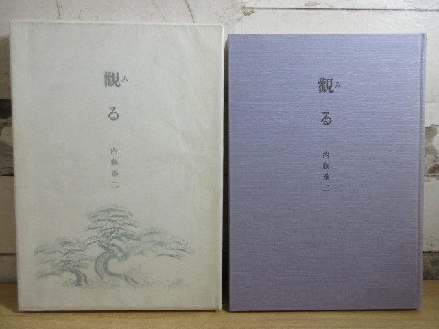 誠実】 2D3-3【観る 内藤泰二】函、パラフィン紙付属 愛面居士の能面