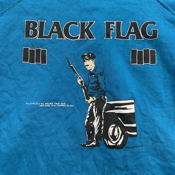BLACK FLAG スウェット Tシャツ 90s USA ヴィンテージ SST ブラック