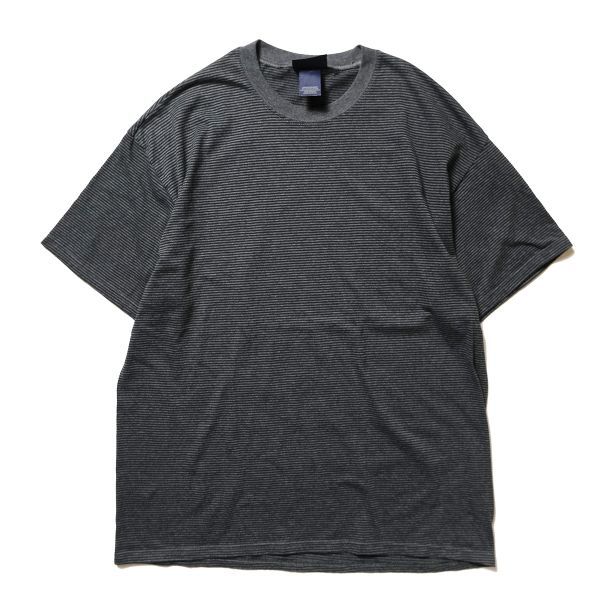 最新な 霜降り灰×黒系 (L) 半袖 Tシャツ クルーネック ボーダー ベーシックエディション ヘインズ製 00's 90's 無地 Y2K オールド 旧タグ 90年代 柄もの 最新な 霜降り灰×黒系 (L) 半袖 Tシャツ クルーネック ボーダー ベーシックエディション ヘインズ製 00's 90's 無地 Y2K オールド 旧タグ 90年代 柄もの