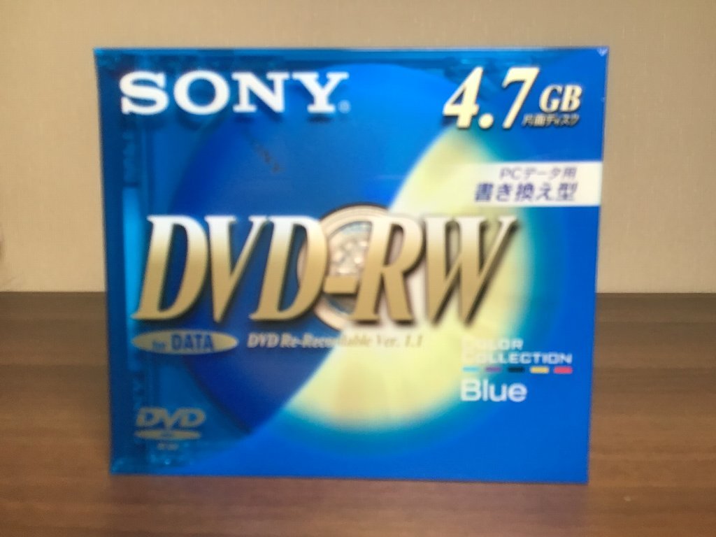 【未開封・未使用】日本製　ソニー：データ用DVD-RW 【SONY DMW47EL 20枚セット】_パッケージ正面