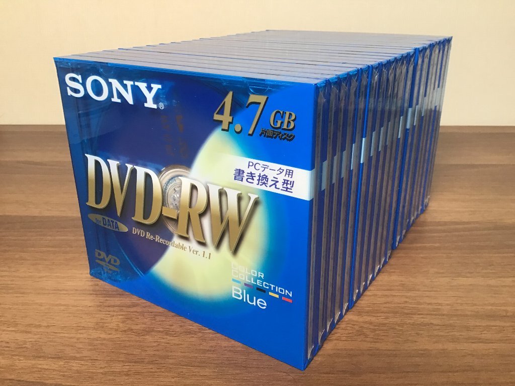 【未開封・未使用】日本製　ソニー：データ用DVD-RW 【SONY DMW47EL 20枚セット】_DMW47EL 20枚セット