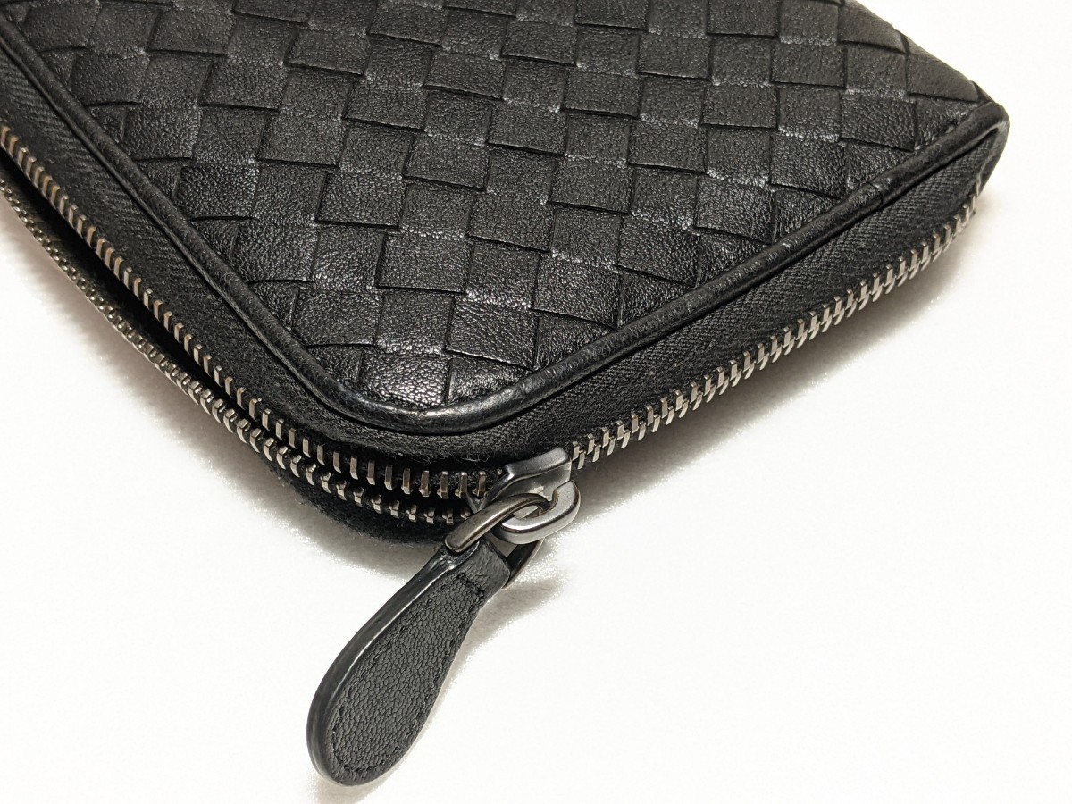極美品 BOTTEGA VENETA ボッテガヴェネタ イントレチャート 長財布