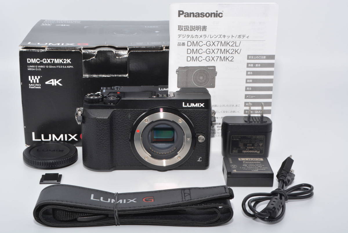 [Специально элегантный из 315 выстрелов] Panasonic Blessong Single Single Eleven Camera Rumics GX7MK2 Black Black DMC-GX7MK2-K # 5703