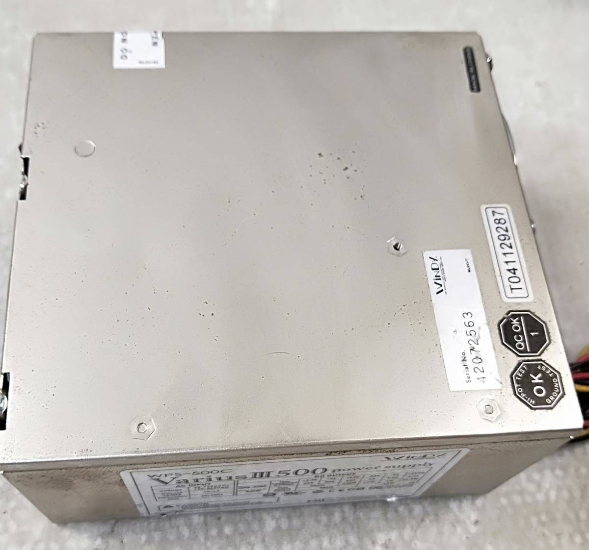 【中古パーツ】 WINDY WPD-500C 500W 電源ユニット 電源BOX ■DY1114_画像2