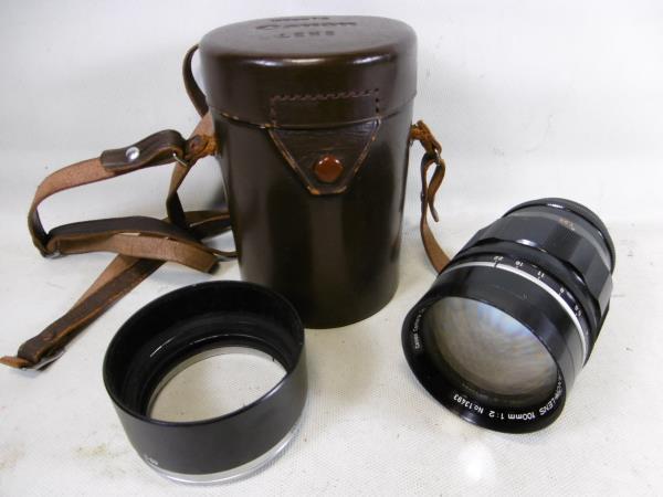 特別訳あり特価】 ΠCanon LENS 100mm F2 Lマウント レンジファインダー