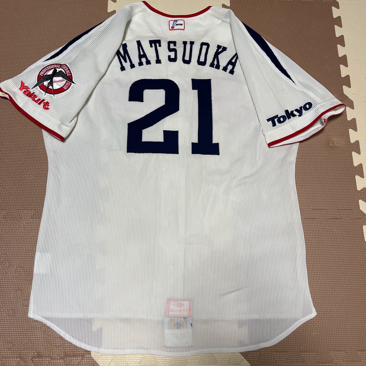 松岡健一☆実使用☆ユニフォーム☆ヤクルトスワローズ☆上下