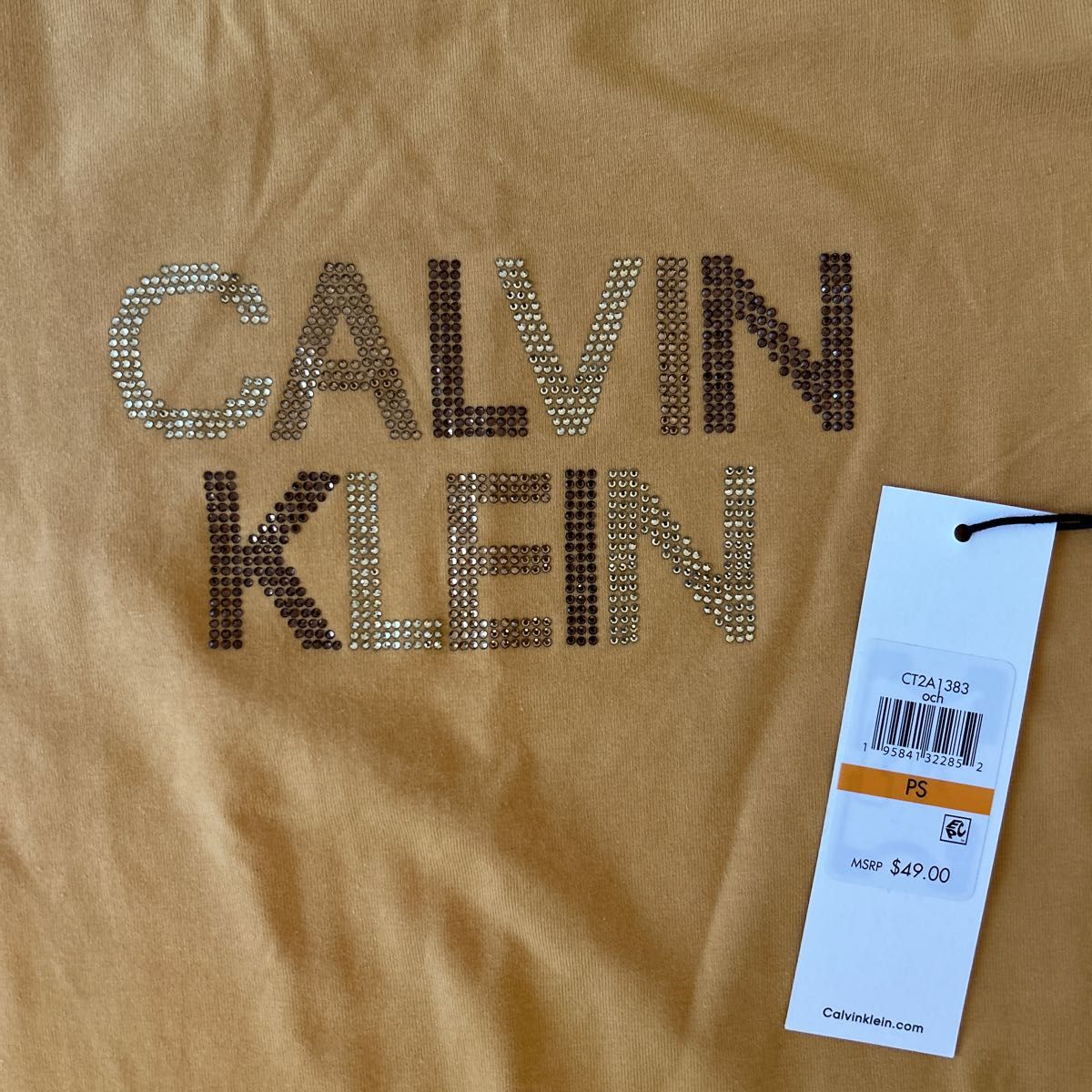 Calvin Klein Tシャツワンピ　カルバンクライン　タグ付き未使用品　us pS. 日本M 