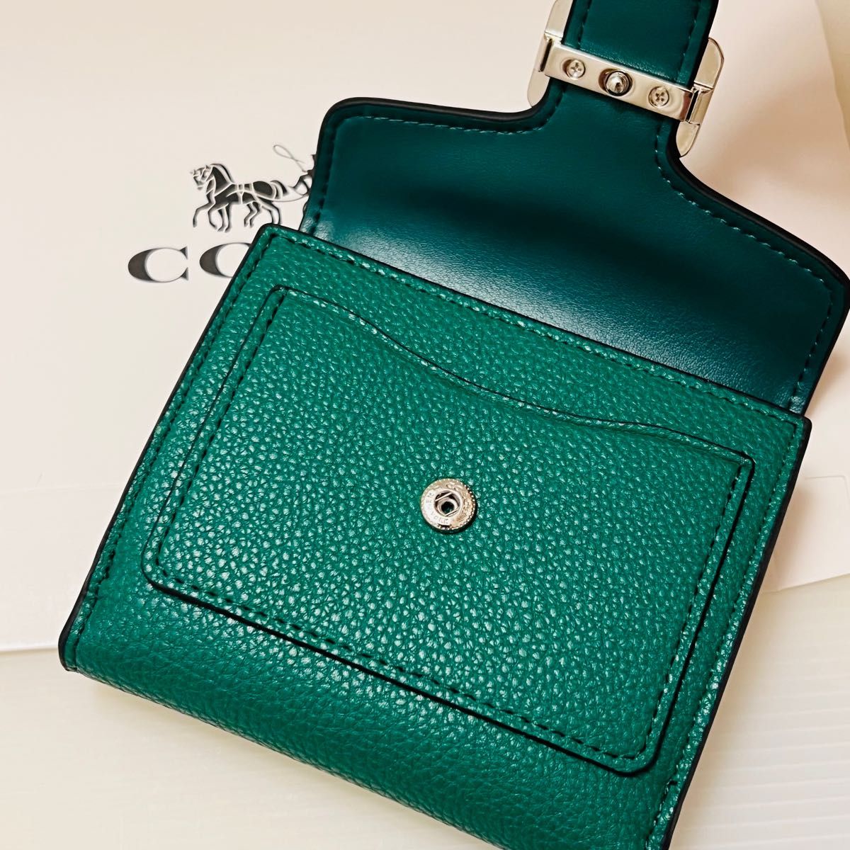おしゃれ Coach コーチ折りたたみ財布 可愛いミニプレゼント nmef.com