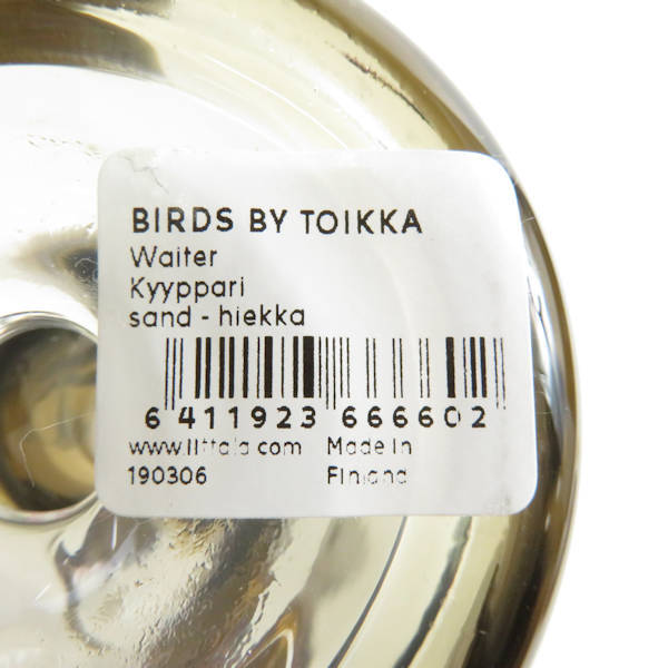 美品 イッタラ バード バイ トイッカ Waiter ウェイター サンド 置物