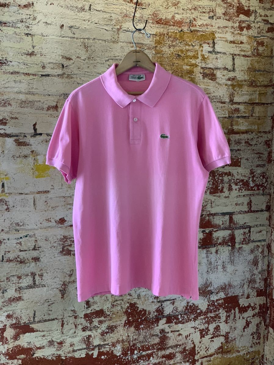 70s FRENCH LACOSTE POLO SHIRT MADE IN FRANCE ヴィンテージ ビンテージ フレンチラコステ ポロシャツ フレラコ フランス製 60s 送料無料_画像1