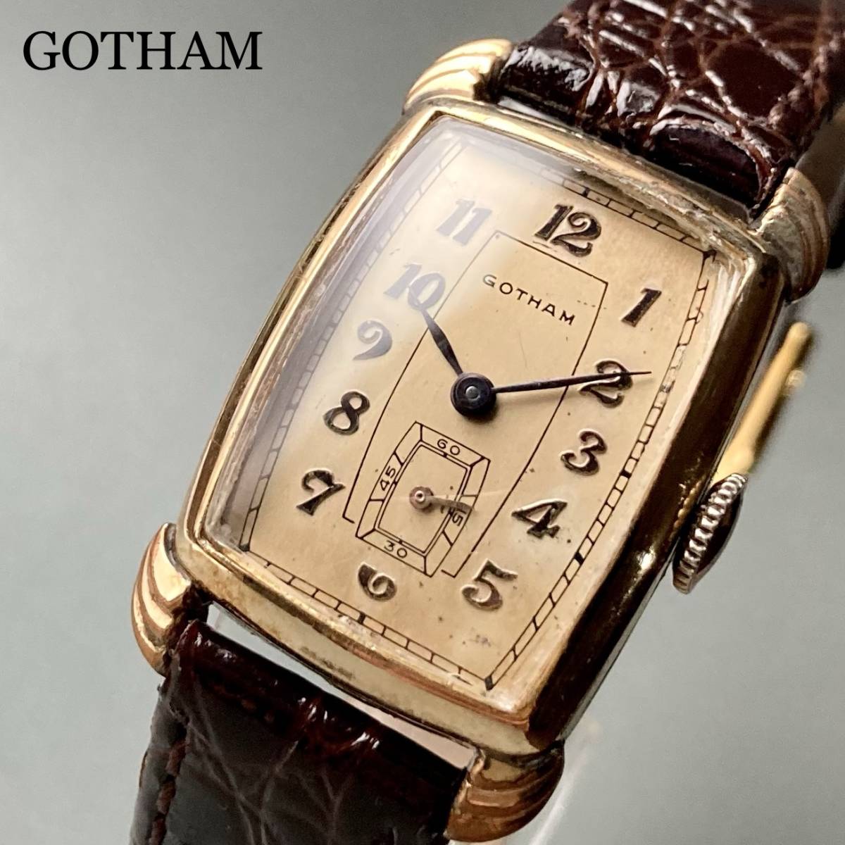 最安値挑戦！ 腕時計 アンティーク GOTHAM 【訳あり品】ゴッサム 手