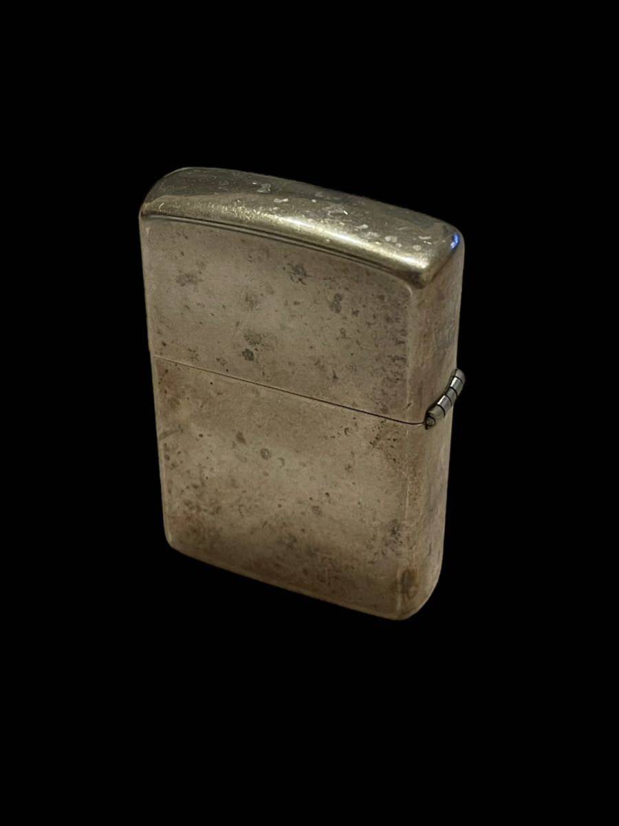 1円スタート!ZIPPO ジッポー スターリングシルバー STERLING 斜めロゴ