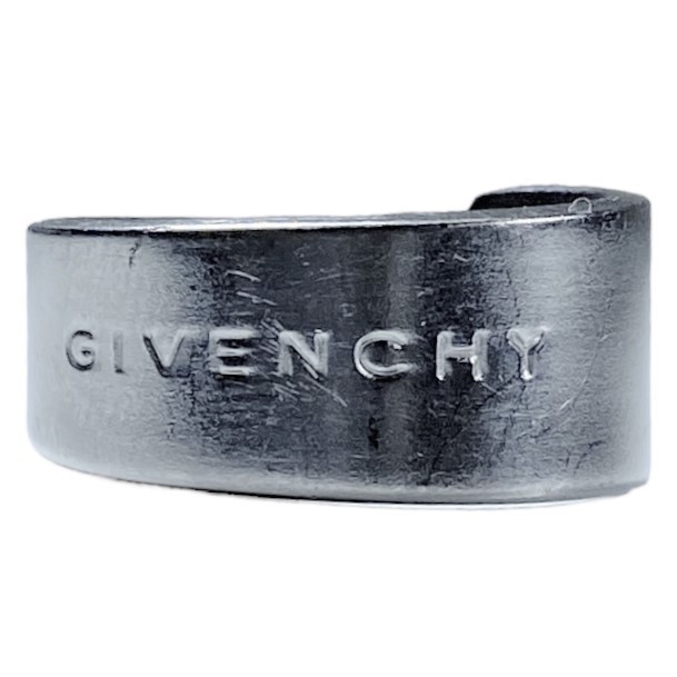 GIVENCHY Givenchy ложка кольцо кольцо Logo серебряный нержавеющая сталь [ размер 18 номер ]