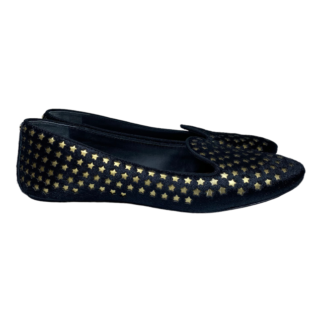 TORY BURCH Tory Burch shoes ballet shoes Flat round tu Star star motif is lako black [ size ( approximately 24cm)]