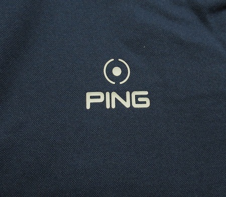 ピン/PING ゴルフ　ハーフジップ モックネックシャツ 定価14300円/Mサイズ/621-1168001/正規品/ネイビー_画像5