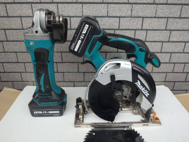 makita 165mm 充電式マルノコ HS630D & 100mmディスクグラインダGA402D