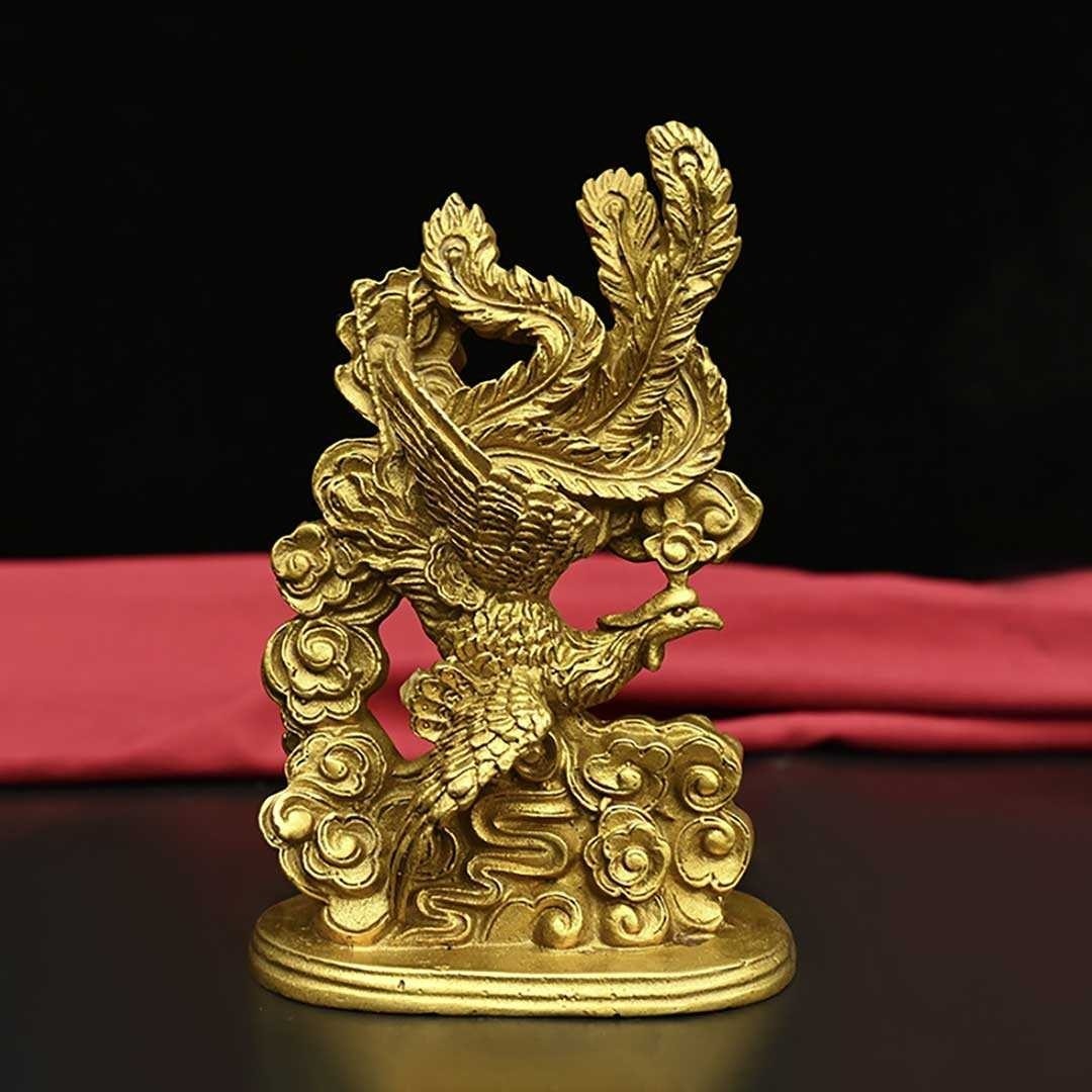 風水 鳳凰or龍 単品 ゴールド ドラゴン 置物 フェニックス 風水 鳳凰or龍 単品 ゴールド ドラゴン 置物 フェニックス