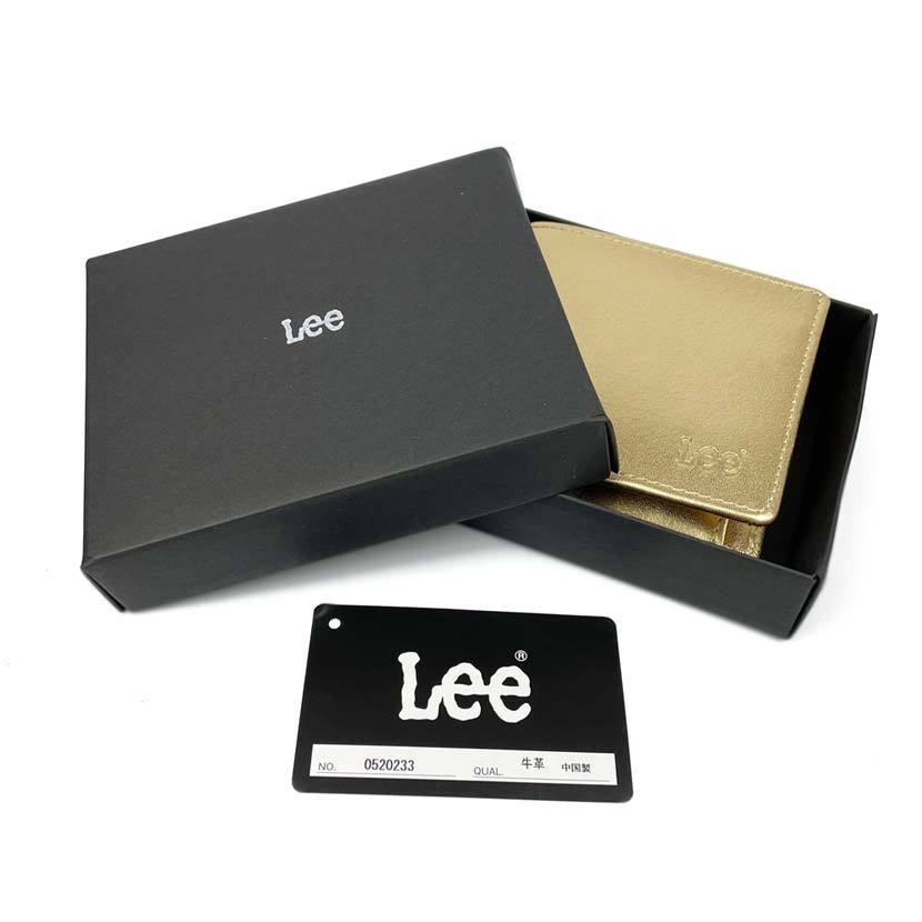 【全3色】 Lee リー リアルレザー メダルカラーデザイン 二つ折り財布_画像3