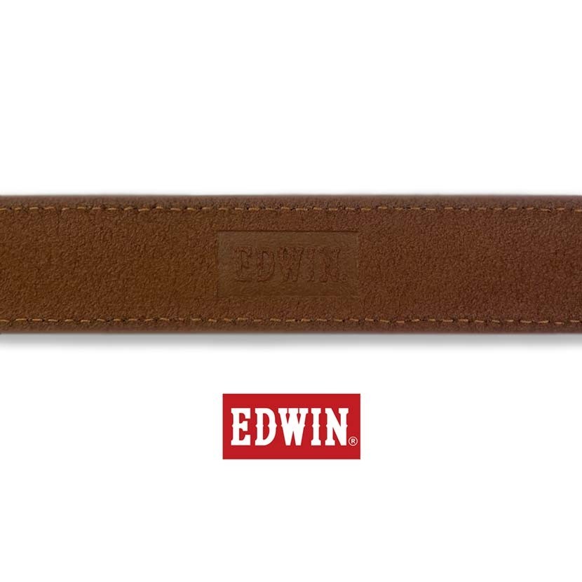 【全3色】EDWIN エドウイン リアルレザー ステッチデザイン ベルト ニッケルフリーバックル_画像7