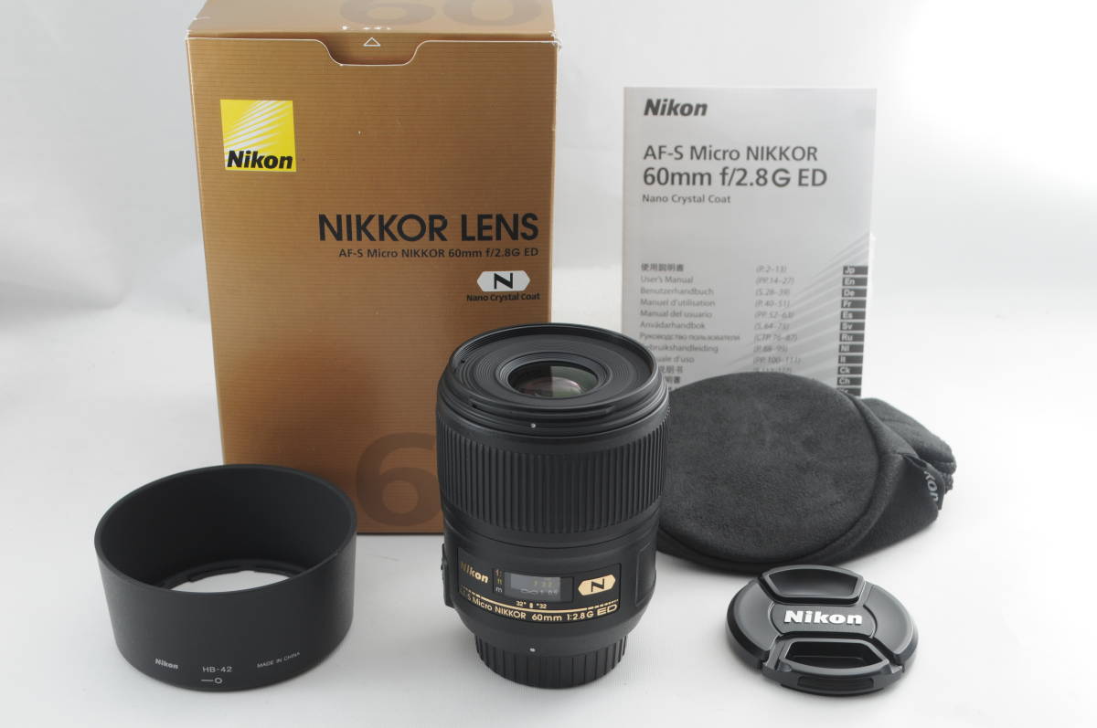 ☆極上美品☆Nikon ニコンAF-S Micro NIKKOR 60mm f/2.8G ED☆極めて