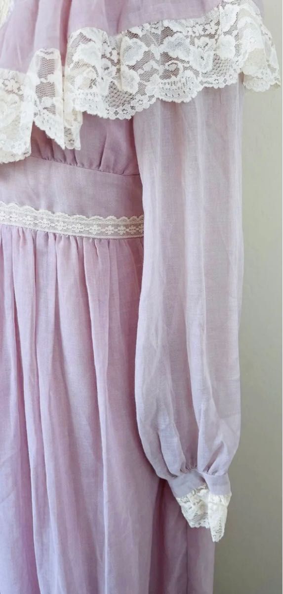 Gunne Sax ガニーサックス ラベンダードレス レディース サイズ9
