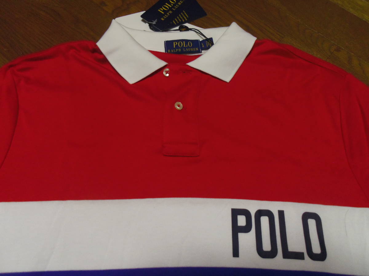 新品♪♪ポロ ラルフローレン≪POLO RALPH LAUREN≫♪♪半袖コットンポロシャツ♪♪≪ロゴ入り≫ ♪サイズL-XL♪定価18700円