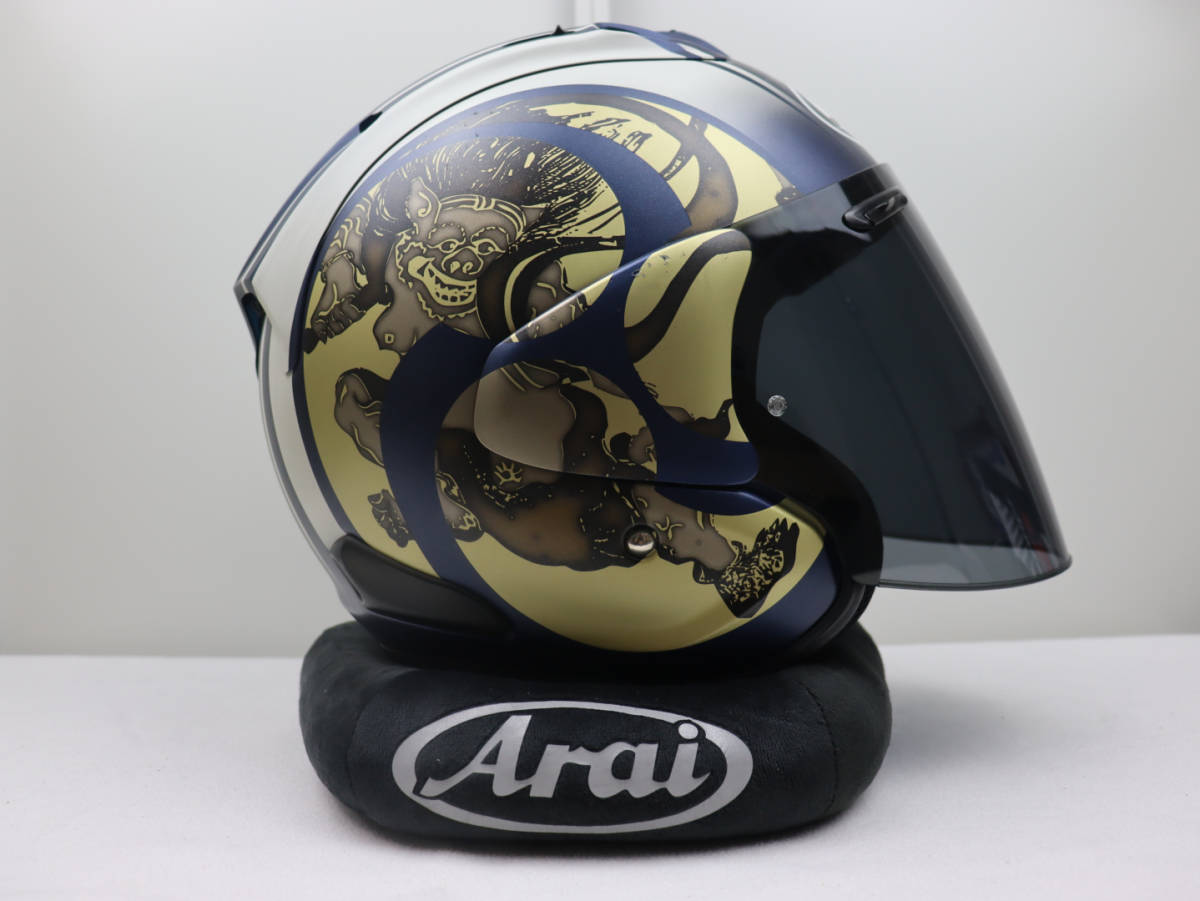 希少】Arai アライ VZ-RAM 鼓動2 風神/雷神 青 ジェットヘルメット