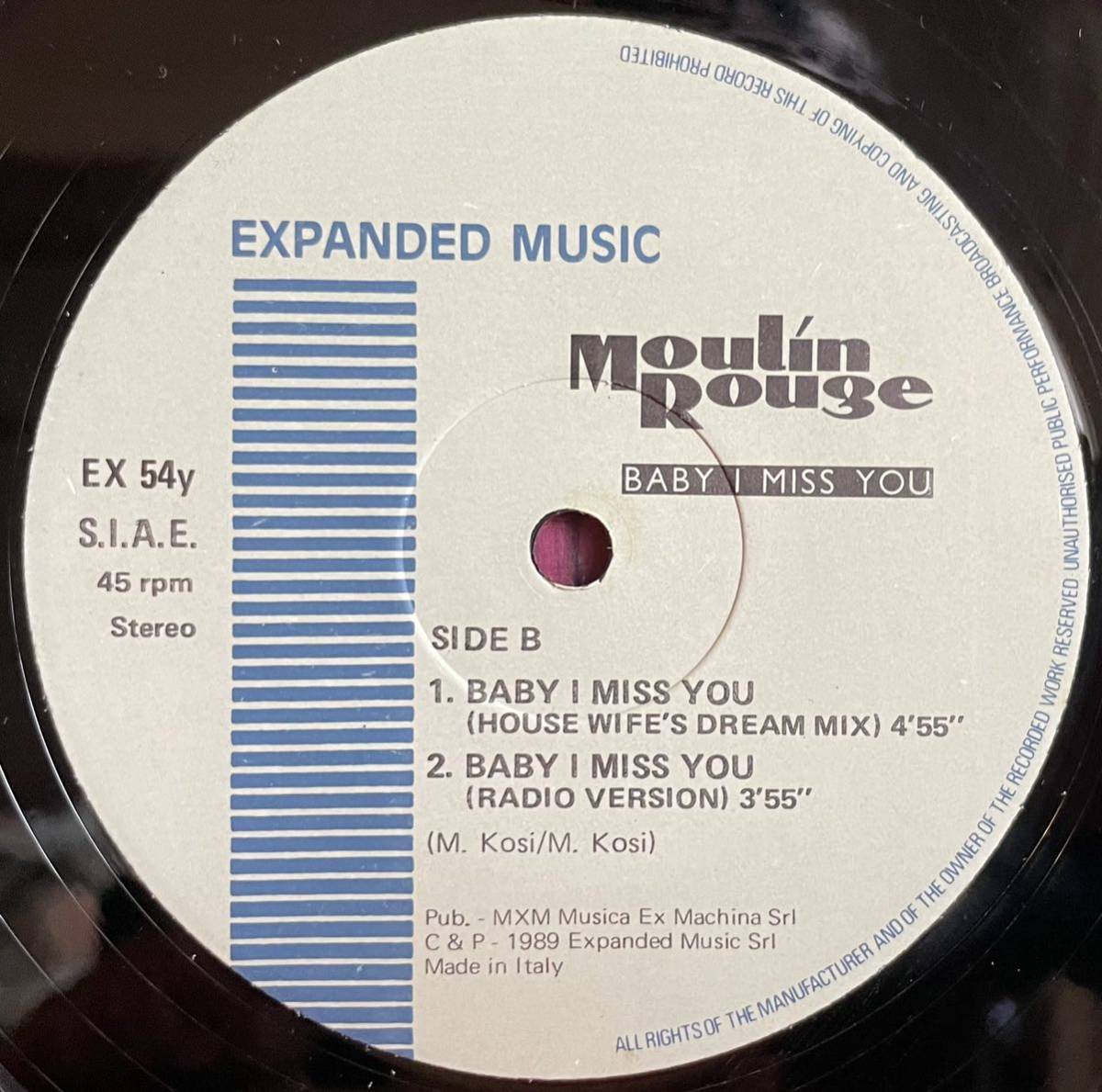 Moulin Rouge / Baby I Miss You 12inch盤その他にもプロモーション盤 レア盤 人気レコード 多数出品。の画像4