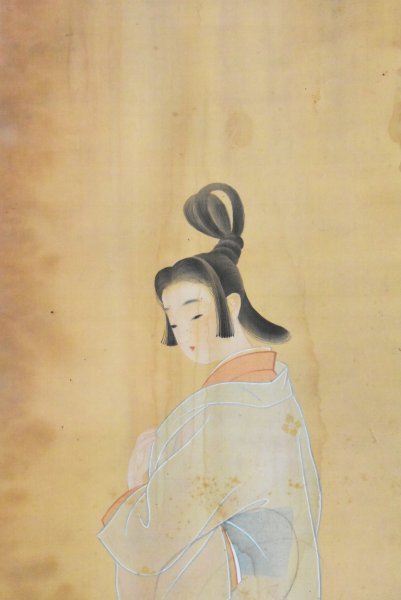 極美品】美人画 掛け軸 日本画 掛軸 骨董 アンティーク | ebs-santana.pt