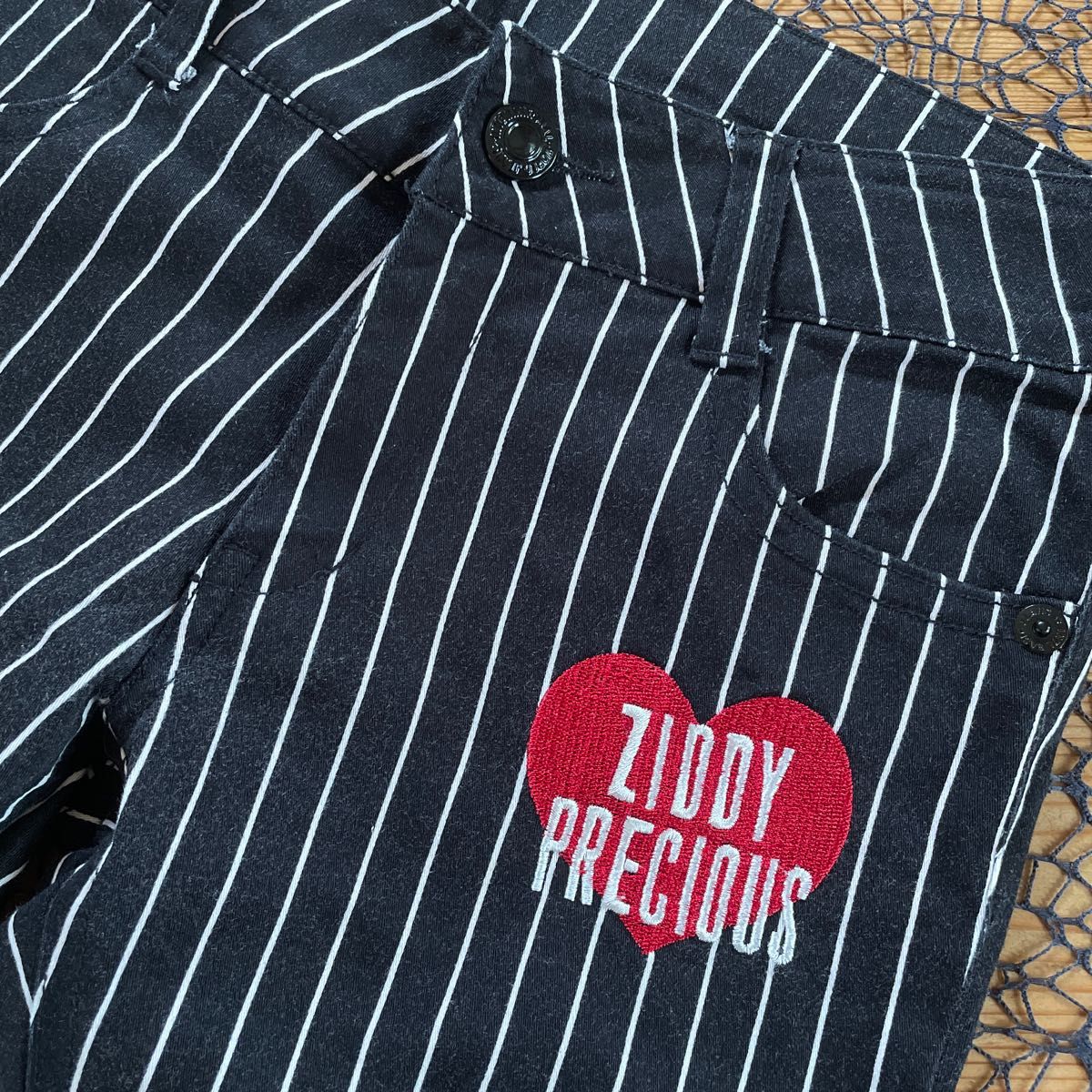 ジディ パンツ ストライプパンツ ☆ フリーサイズ  # ZIDDY ♪ スリムパンツ 。