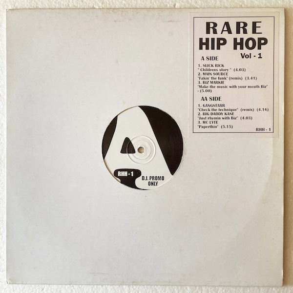 【12inch】 V.A. / Rare Hip Hop Vol 1 【Slick Rick / Main Source / Biz Markie / Gang Starr / Big Daddy Kane / MC Lyte / RHH-1】_画像1