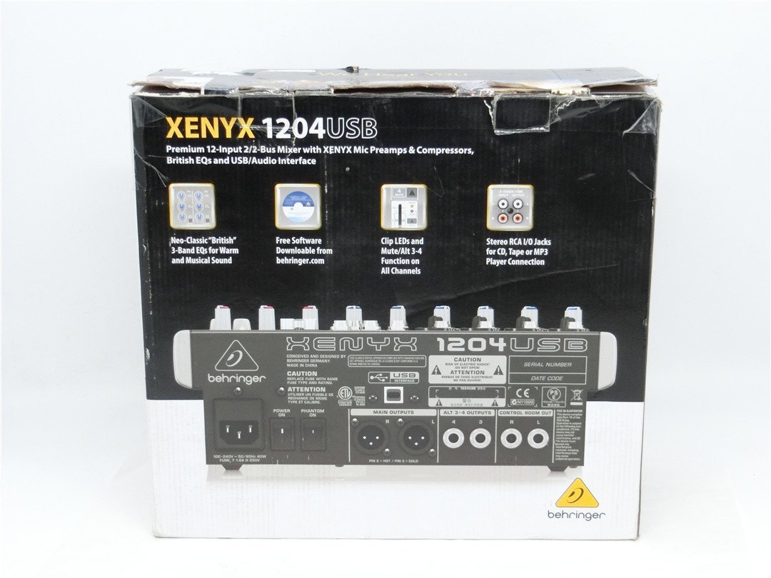  new goods unused goods Behringer analog mixer XENYX X1204USB free shipping 