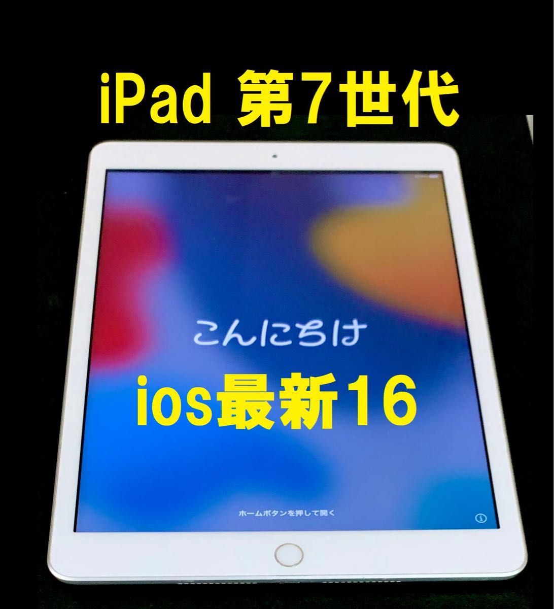 ios最新16 アップル iPad 第7世代 指紋認証OK Wi-Fi + C Apple Wi-Fi 